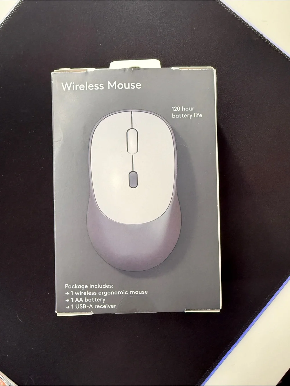 Heyday Wireless Ergonomic Mouse Dual Mode Bluetooth USB Black NIB